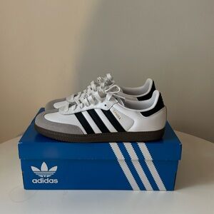 White Sambas - Size 7 Men’s Size 8 Women’s